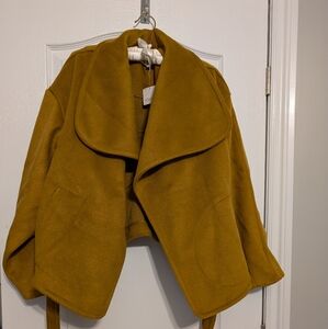 Free People oversized self-tie jacket